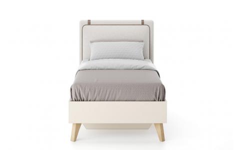 Ratte Headboardless Upholstered Bed Base 100 CM