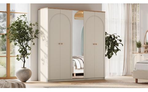 Konfor Boho 5 Kapaklı Dolap