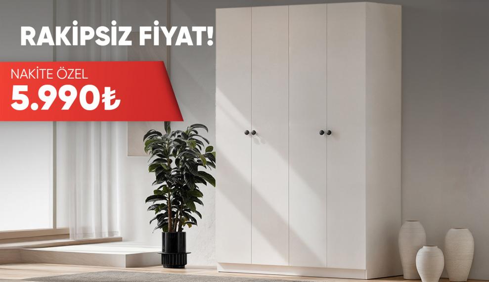 Vera 4 Kapaklı Gardrop