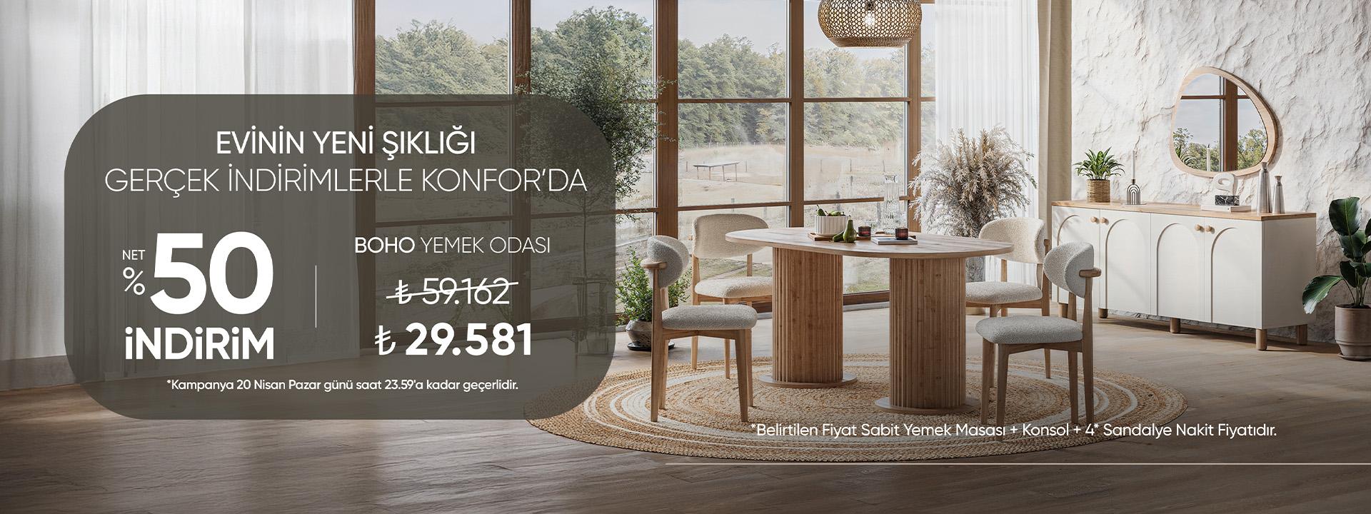 Boho Yemek Odası